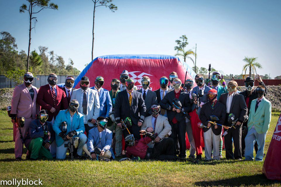 Corporate team building paintball event at Fort Myers Paintball Park
